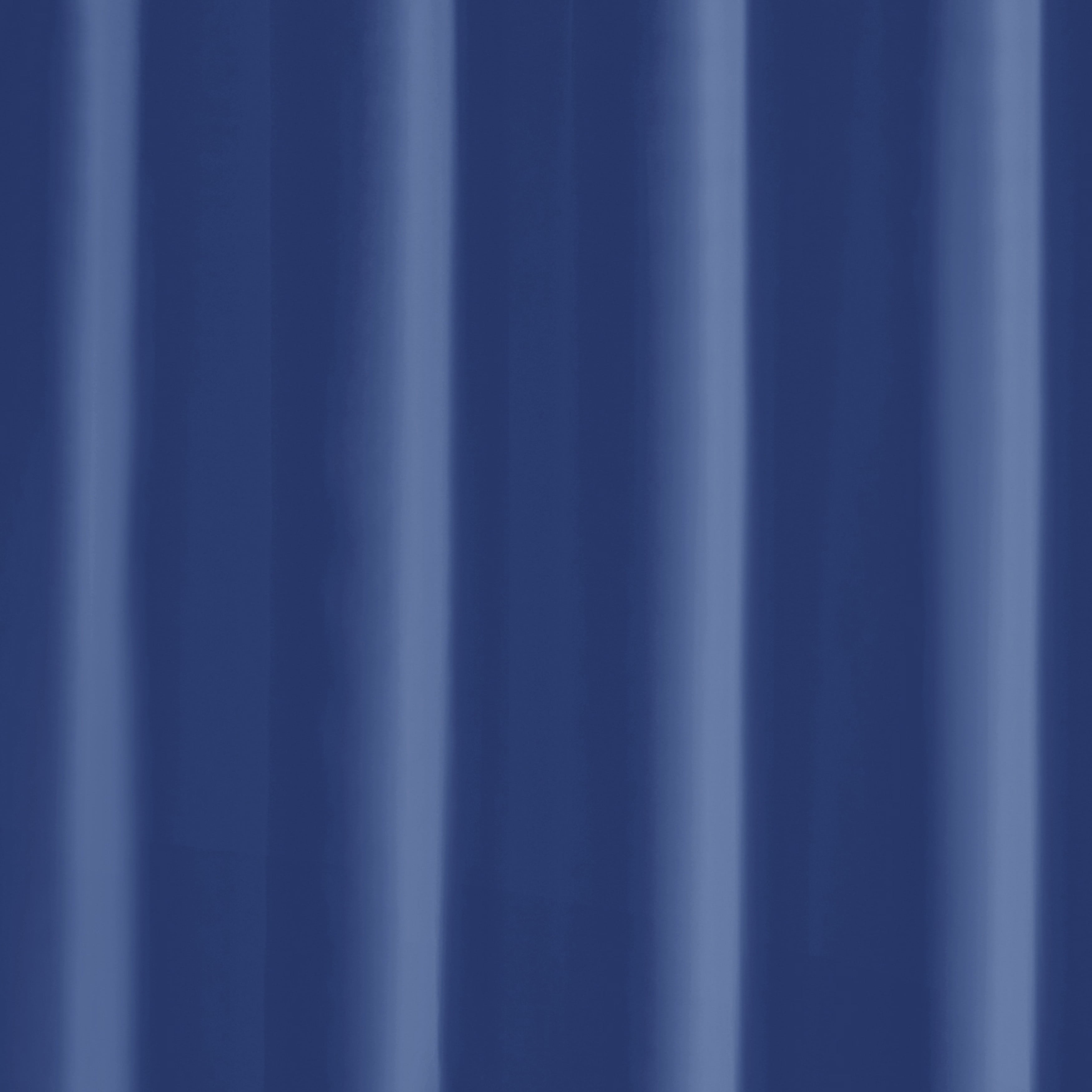 Hotel Style Navy Blue Heavy Duty PEVA Shower Liner, 72" X 72"