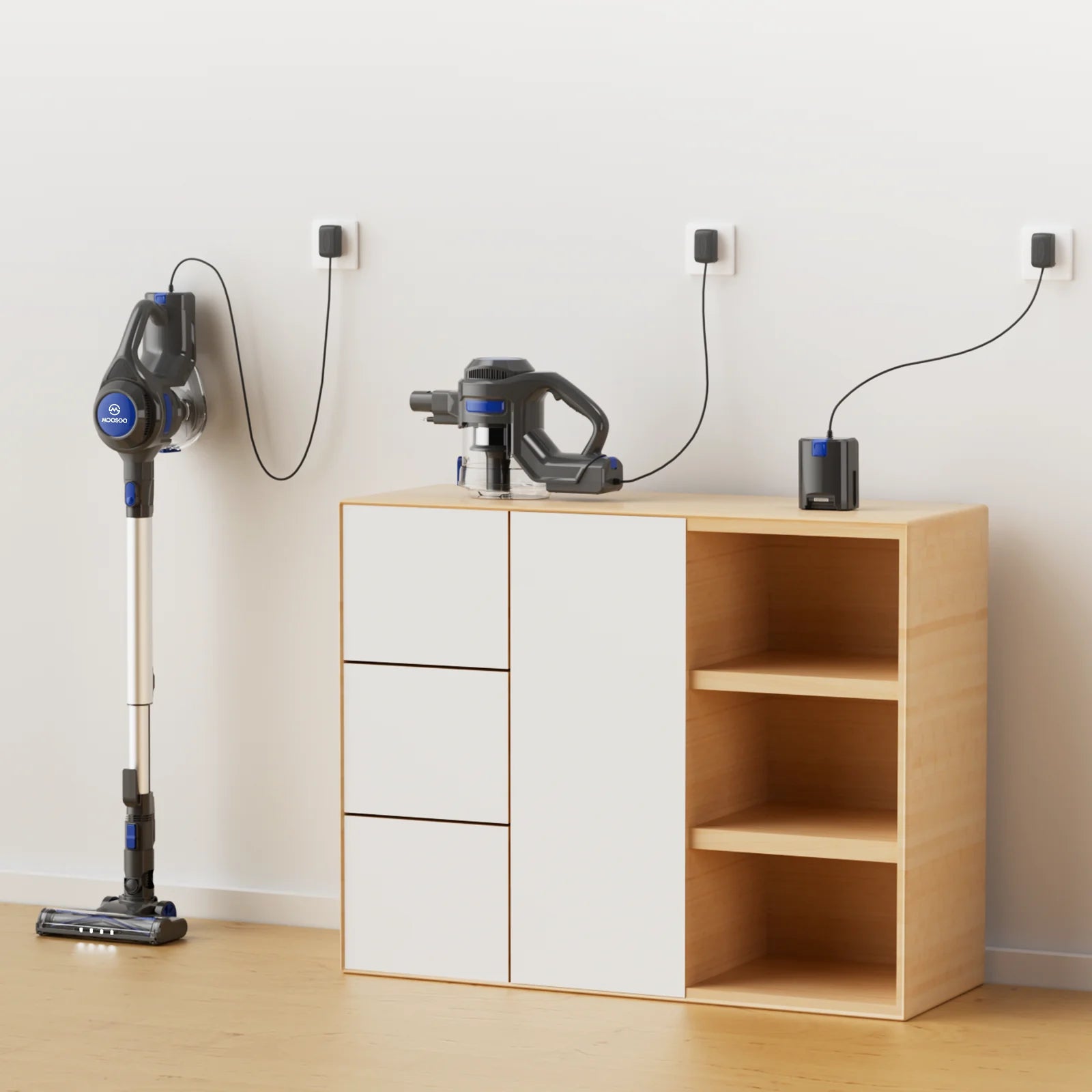 Cordless Stick Vacuum Cleaner Lightweight for Carpet Floor Pet Hair Home XL-618A