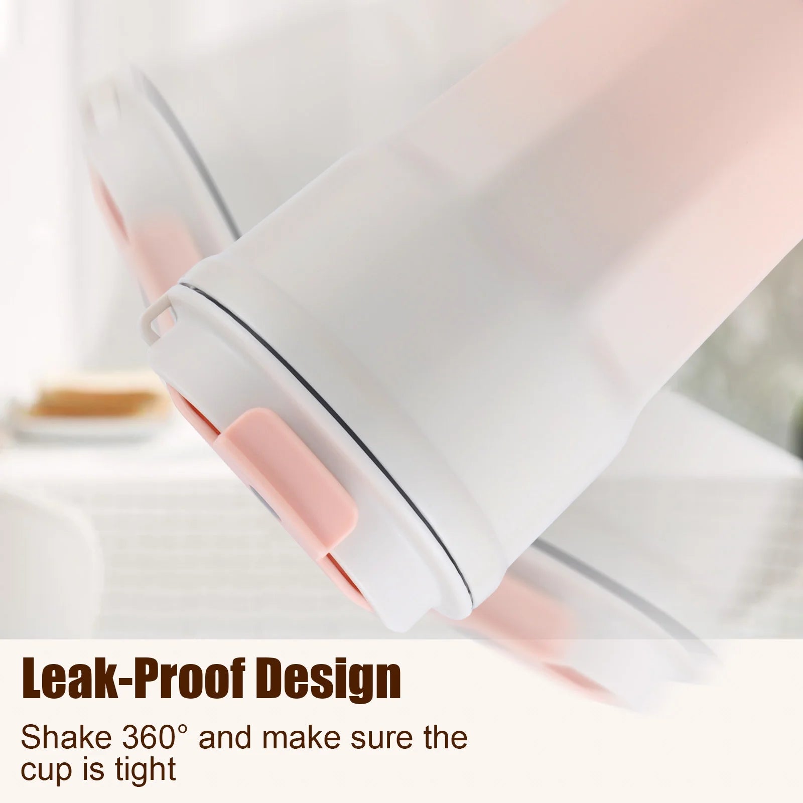 360 Ml/12Oz Coffee Tumbler, Double Walled Stainless Steel Insulated Travel Coffee Mug