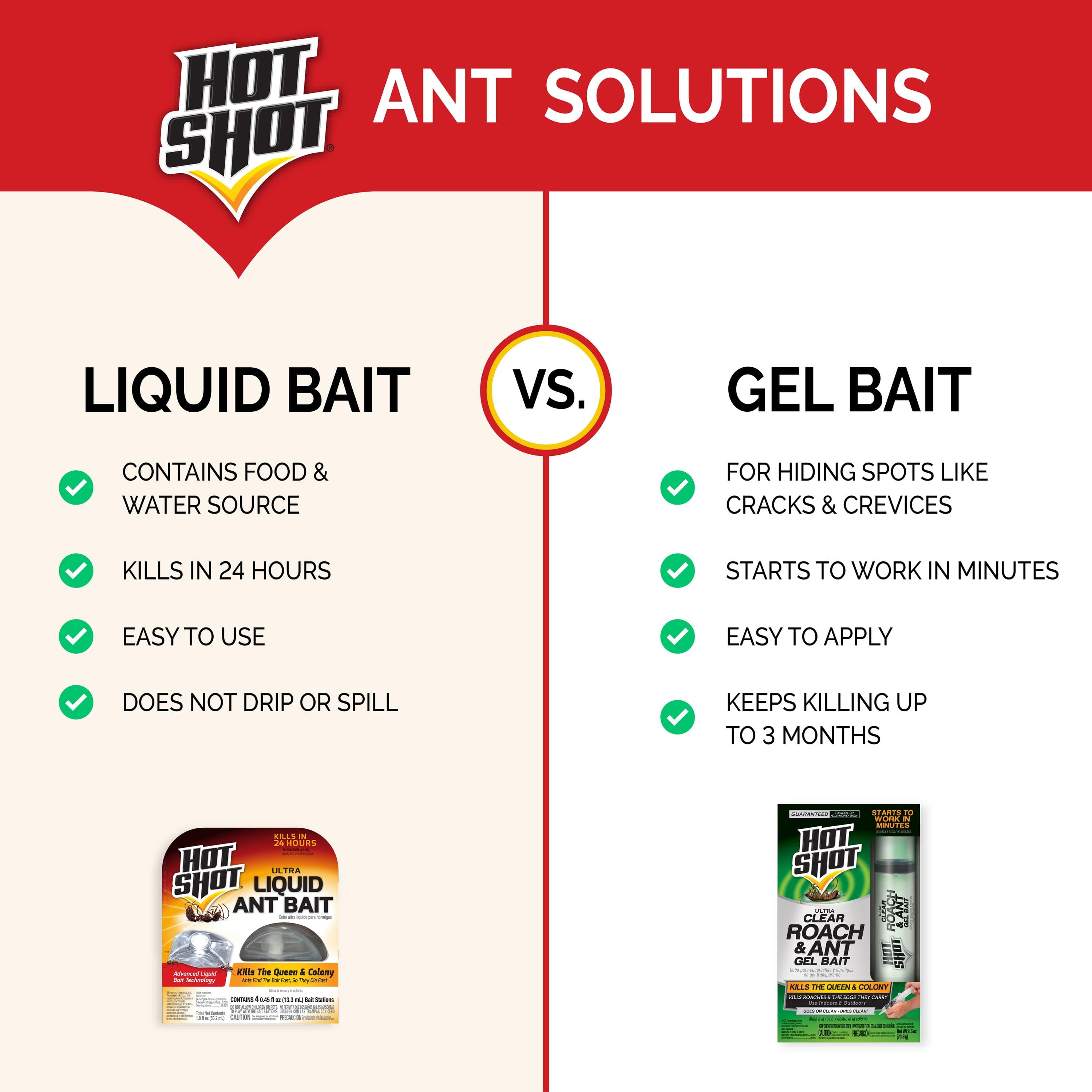 Ultra Liquid Ant Bait, Kills Common Household Ants, 4 Count