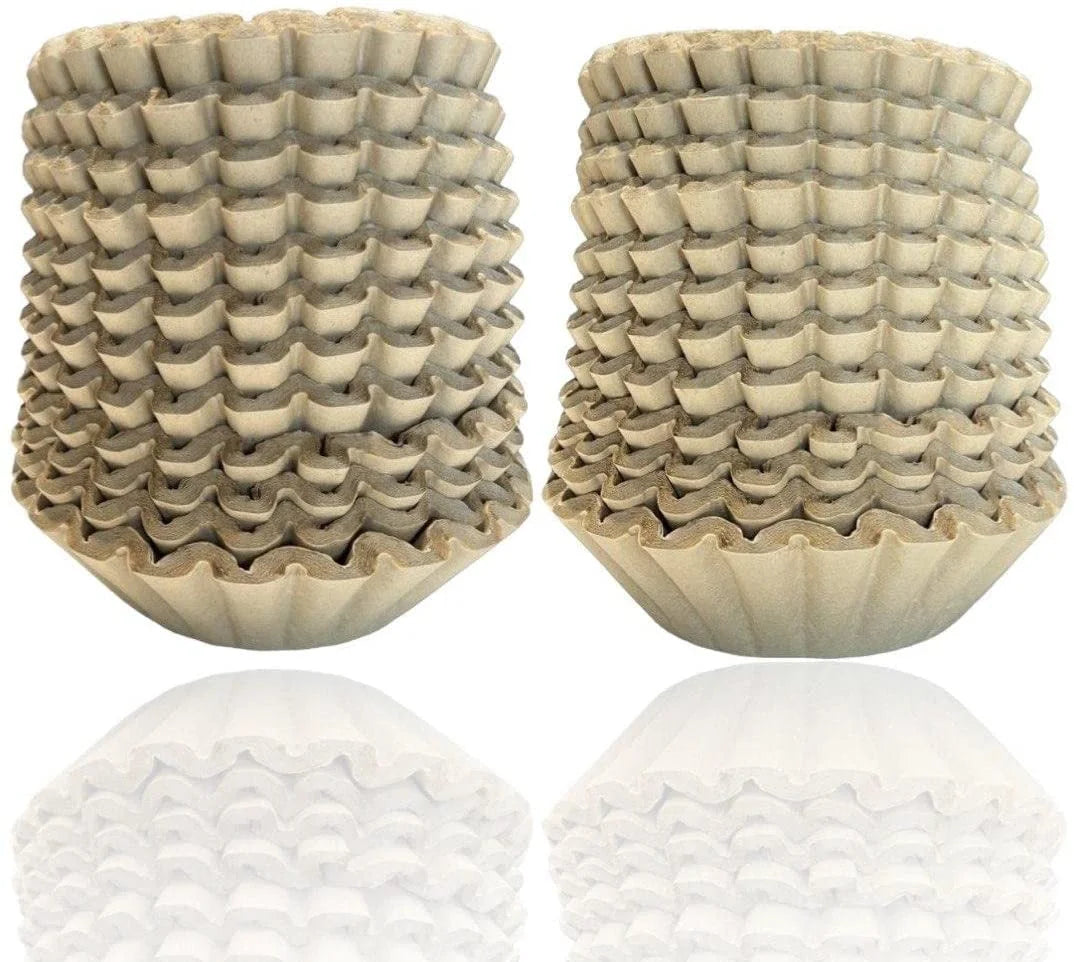 Coffee Filters Natural Unbleached Brown Biodegradable - Extra Large 12, 14, 16 Cup Basket