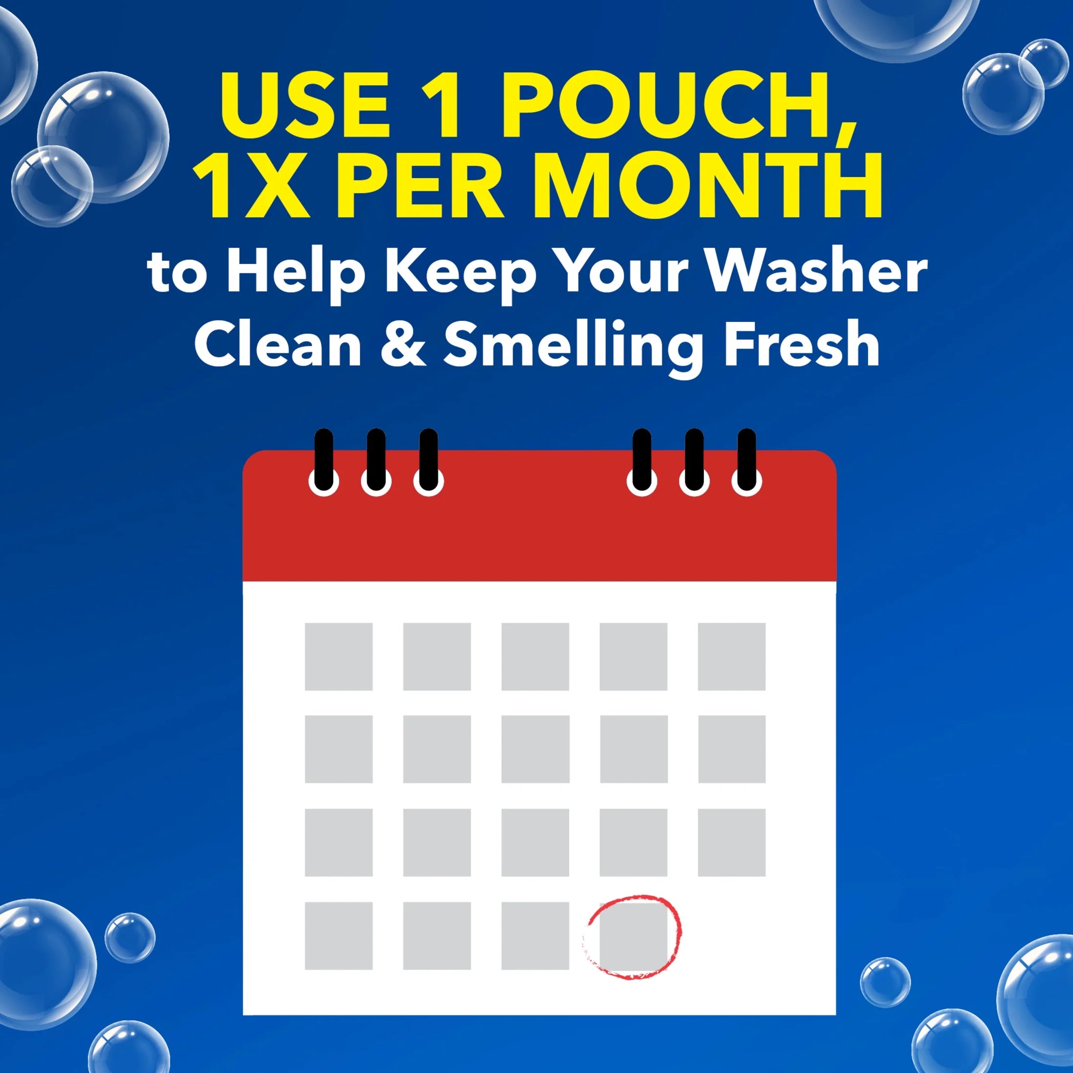 Washing Machine Cleaner with Odor Blasters, 4 Count