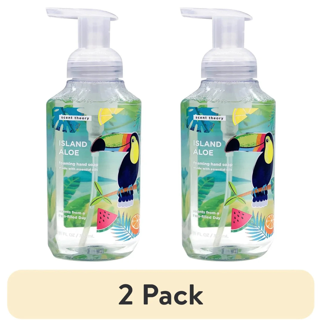 (2 Pack)  Foaming Hand Soap, Island Aloe, 11 Fl Oz