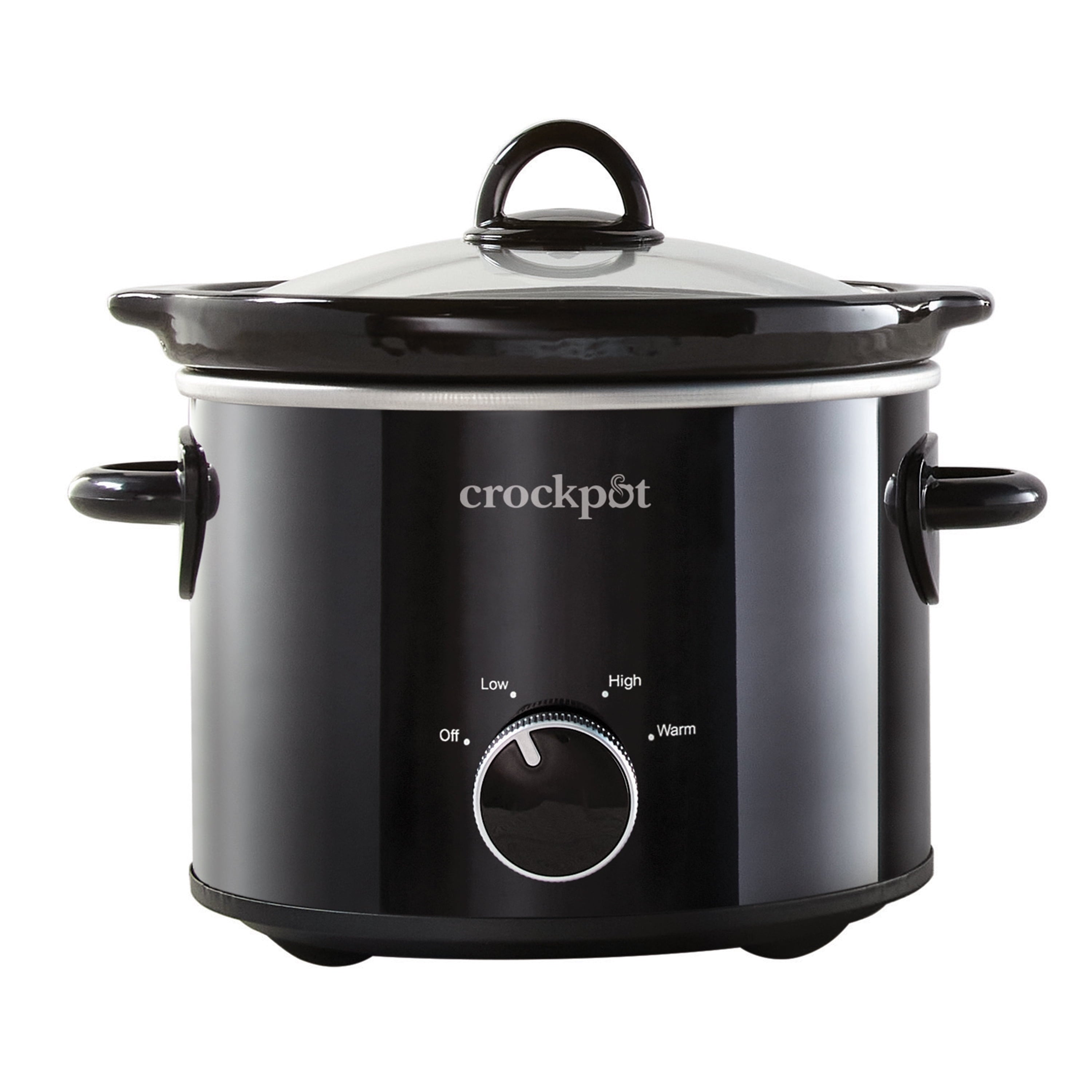 2 Quart round Manual Slow Cooker, Black