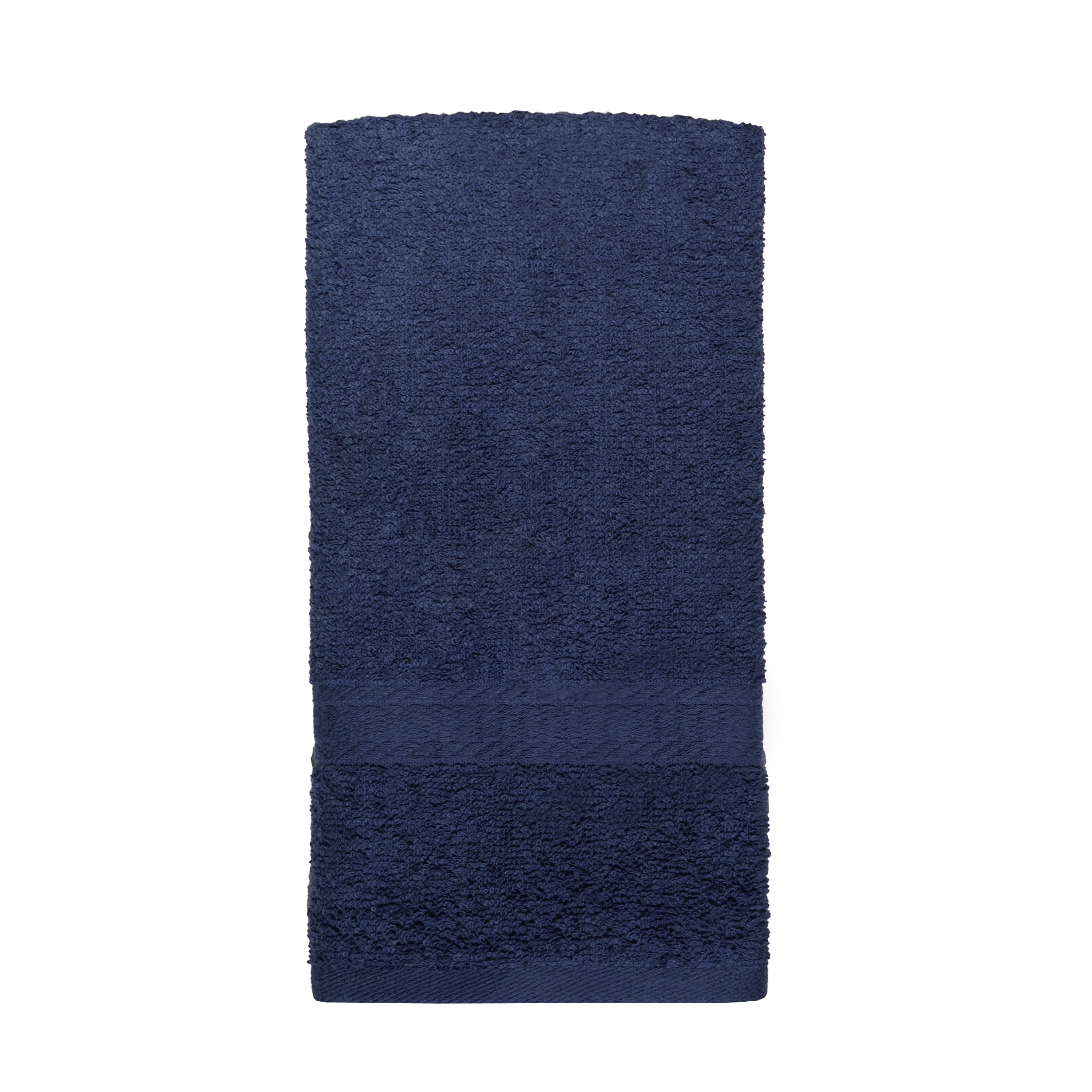 100% Cotton Hand Towel, Super Soft and Highly Absorbent Basic Solid Premium Hand Towel for Bathroom, Hotels, Spa and Gym – Navy