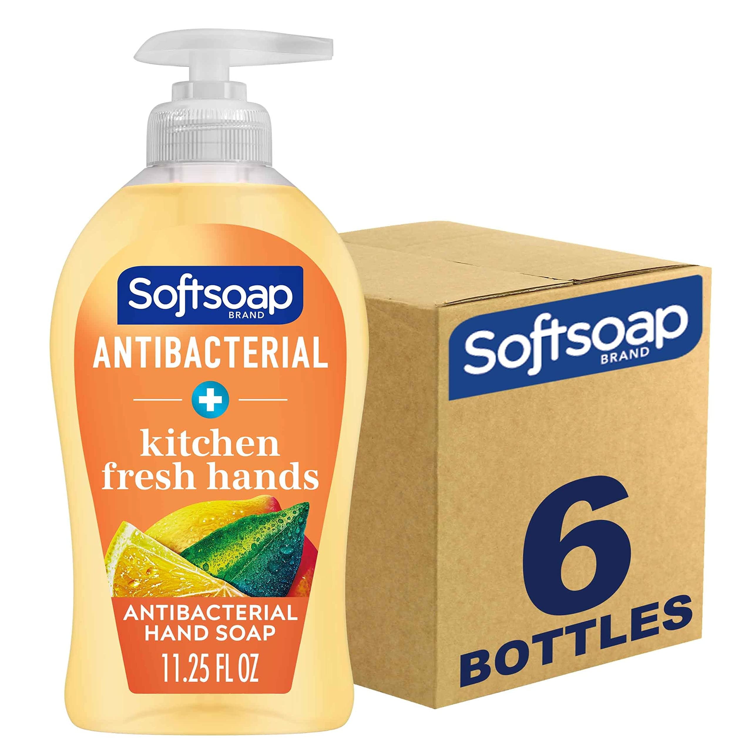 Antibacterial TI12 Liquid Hand Soap, Kitchen Fresh Hand Soap, 11.25 Ounce, 6 Pack