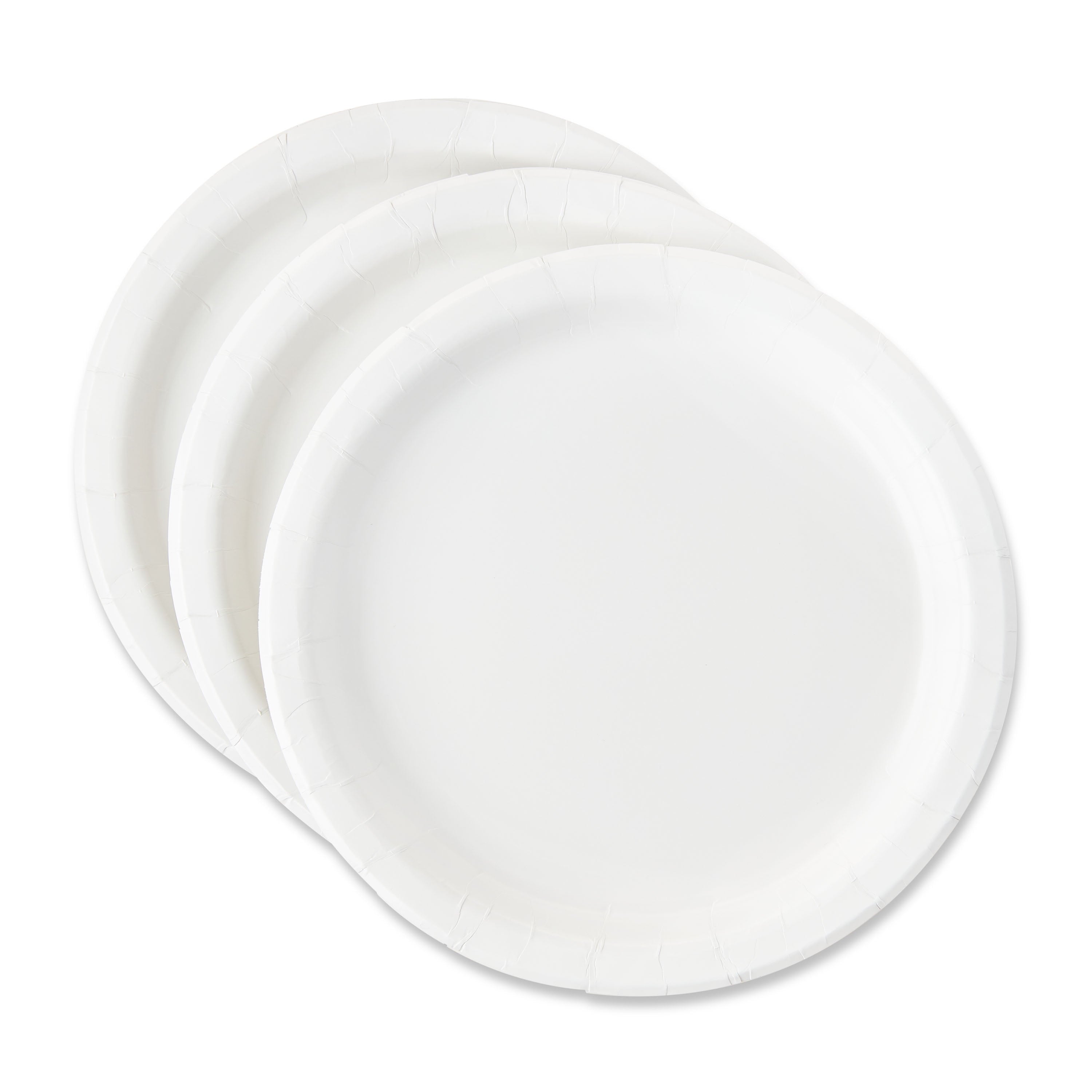 Disposable Paper Plates, 9", White, 20 Count, by