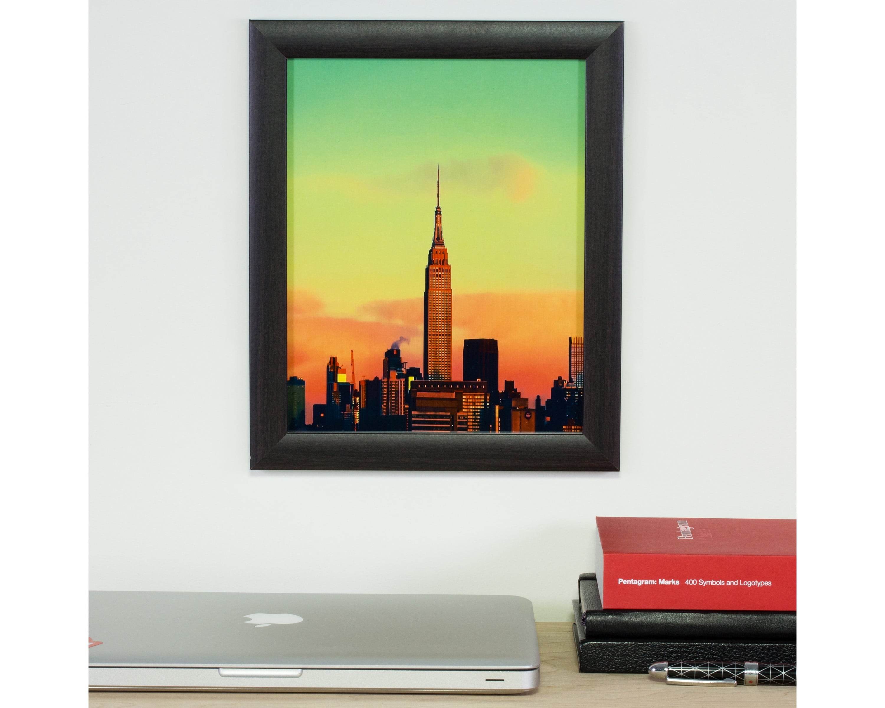 8X10 Contemporary Brazilian Walnut Picture Frame