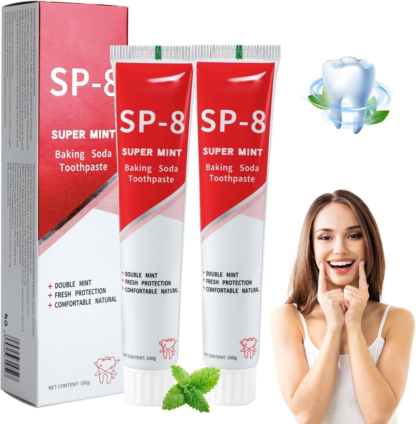 SP-8 Ultra Whitening Toothpaste, SP8 Probiotic Toothpaste, Sp 8 Toothpaste,