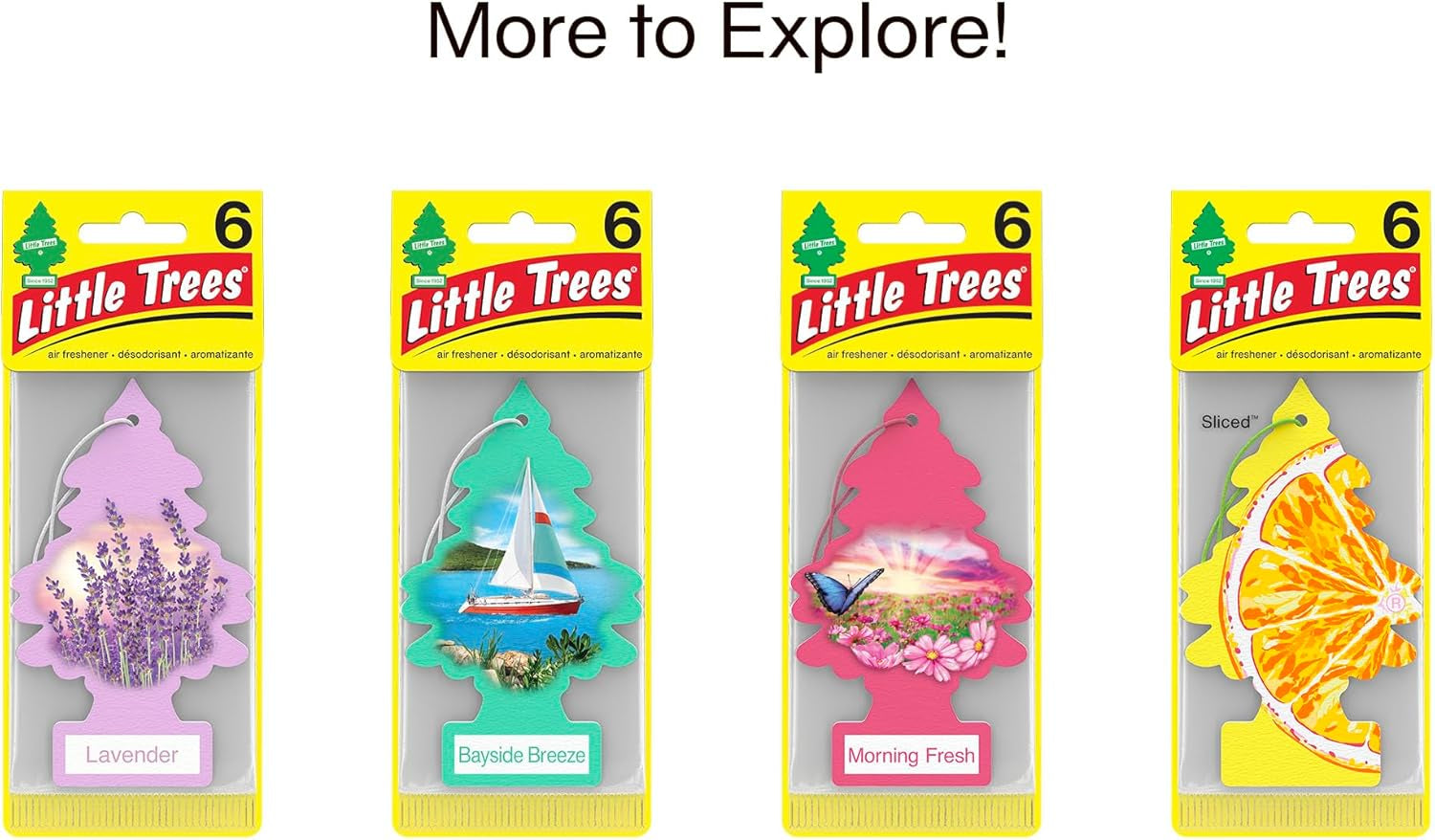 Car Air Freshener | Hanging Tree Provides Long Lasting Scent for Auto and Home | Summer Linen, 24 Air Fresheners