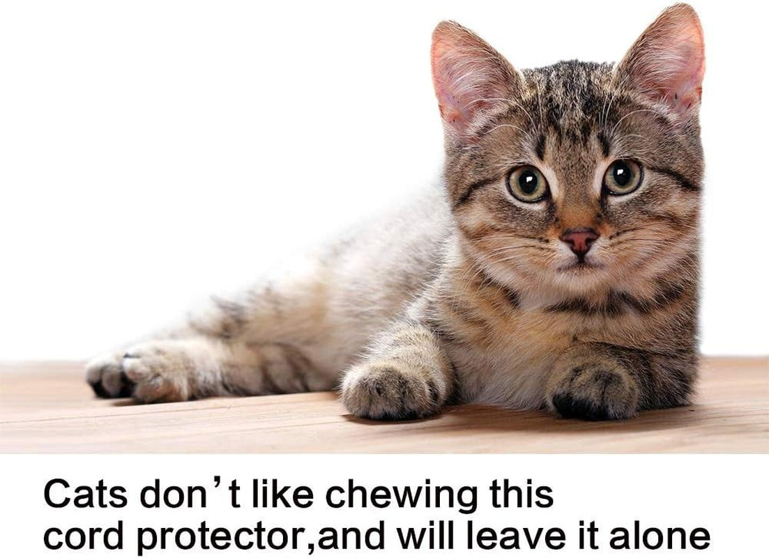 Alex Tech 10Ft - 1 Inch Cord Protector Wire Loom Tubing Cable Sleeve Split Sleev