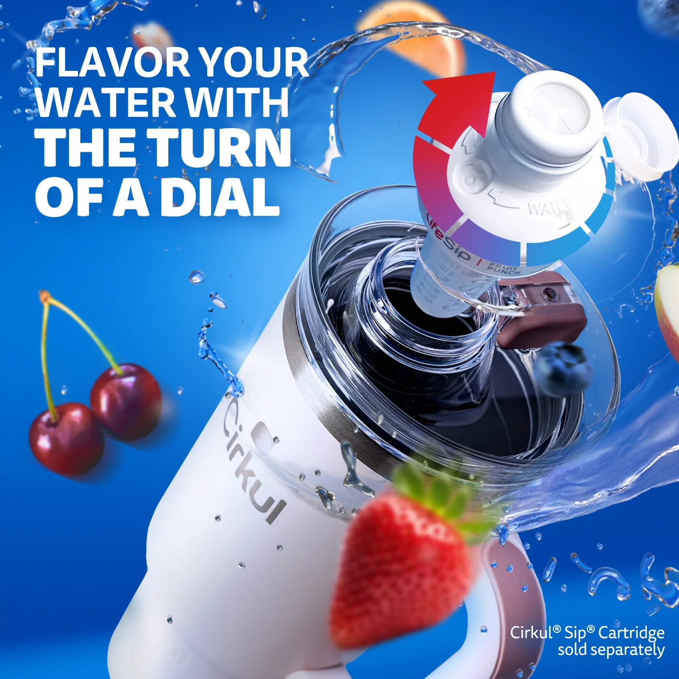 40Oz All-Day Strawsip Double-Wall Insulated Stainless Steel Tumbler with Handle, Cherry Blossom (Light Pink)