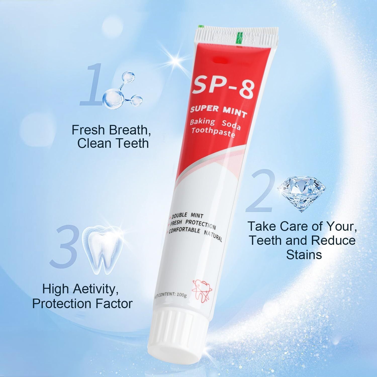 SP-8 Ultra Whitening Toothpaste, SP8 Probiotic Toothpaste, Sp 8 Toothpaste,