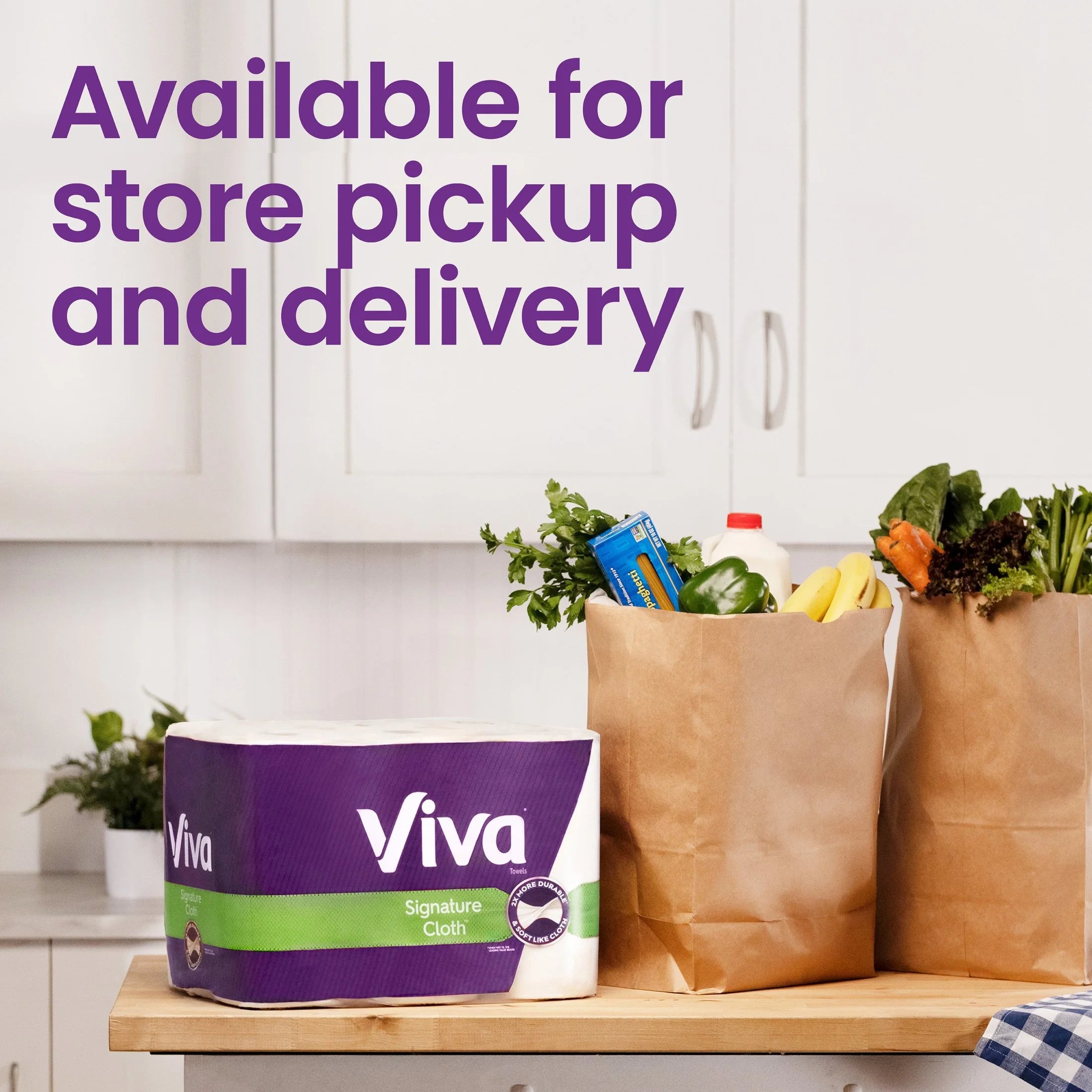 Signature Cloth Paper Towels, 6 Triple Rolls