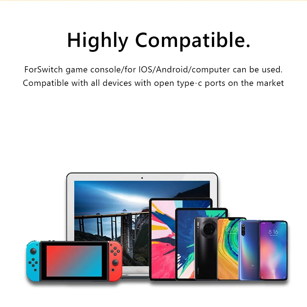 Type-C HUB Splitter PD100W USB3.0/USB2.0/USB3.1 Hdmi-Compatible USB Extender PC Computer Laptop Splitter