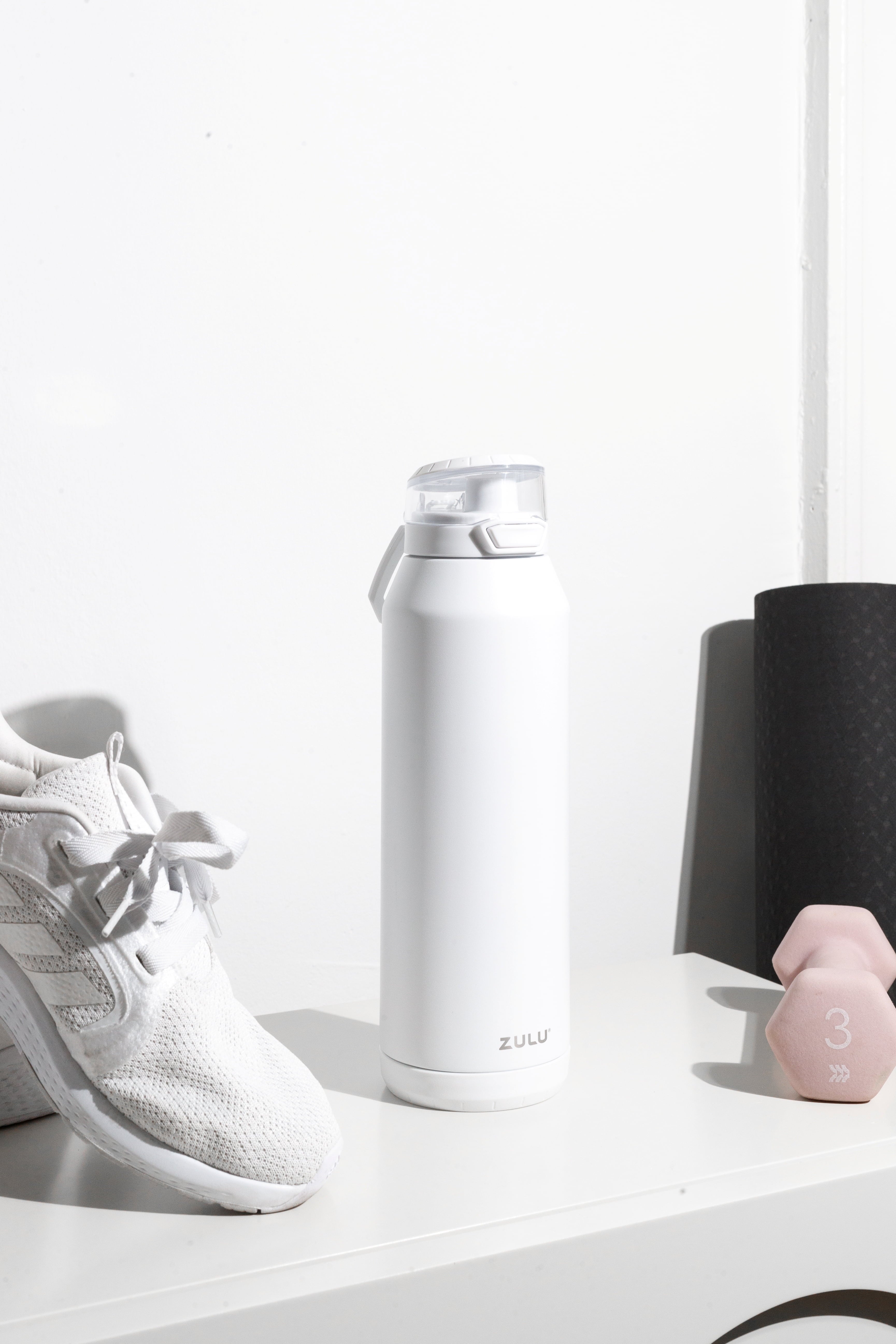 Swift 40Oz Stainless Steel Water Bottle, White