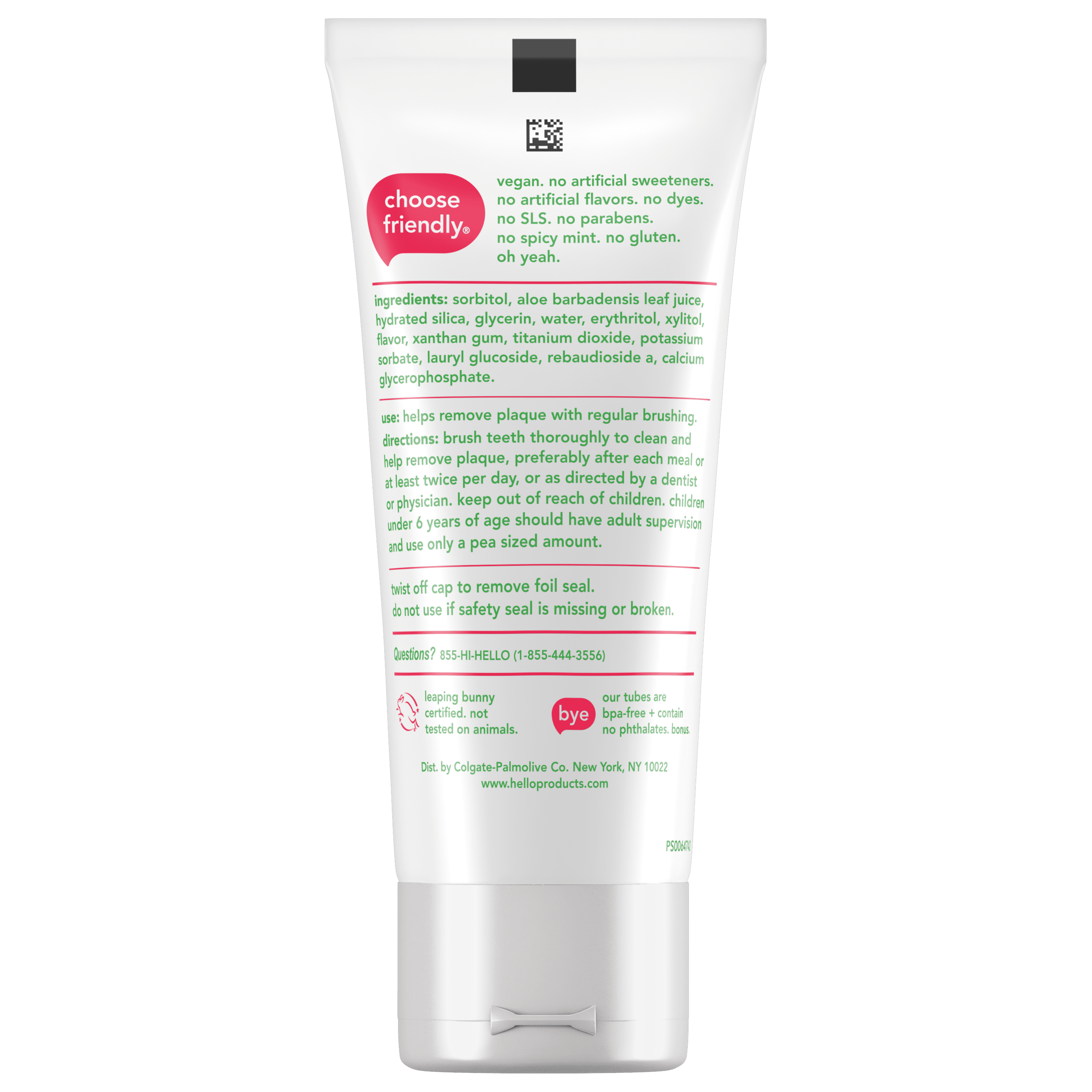 Fresh Watermelon Fluoride Free Kids Toothpaste, 4.2 Oz Tube