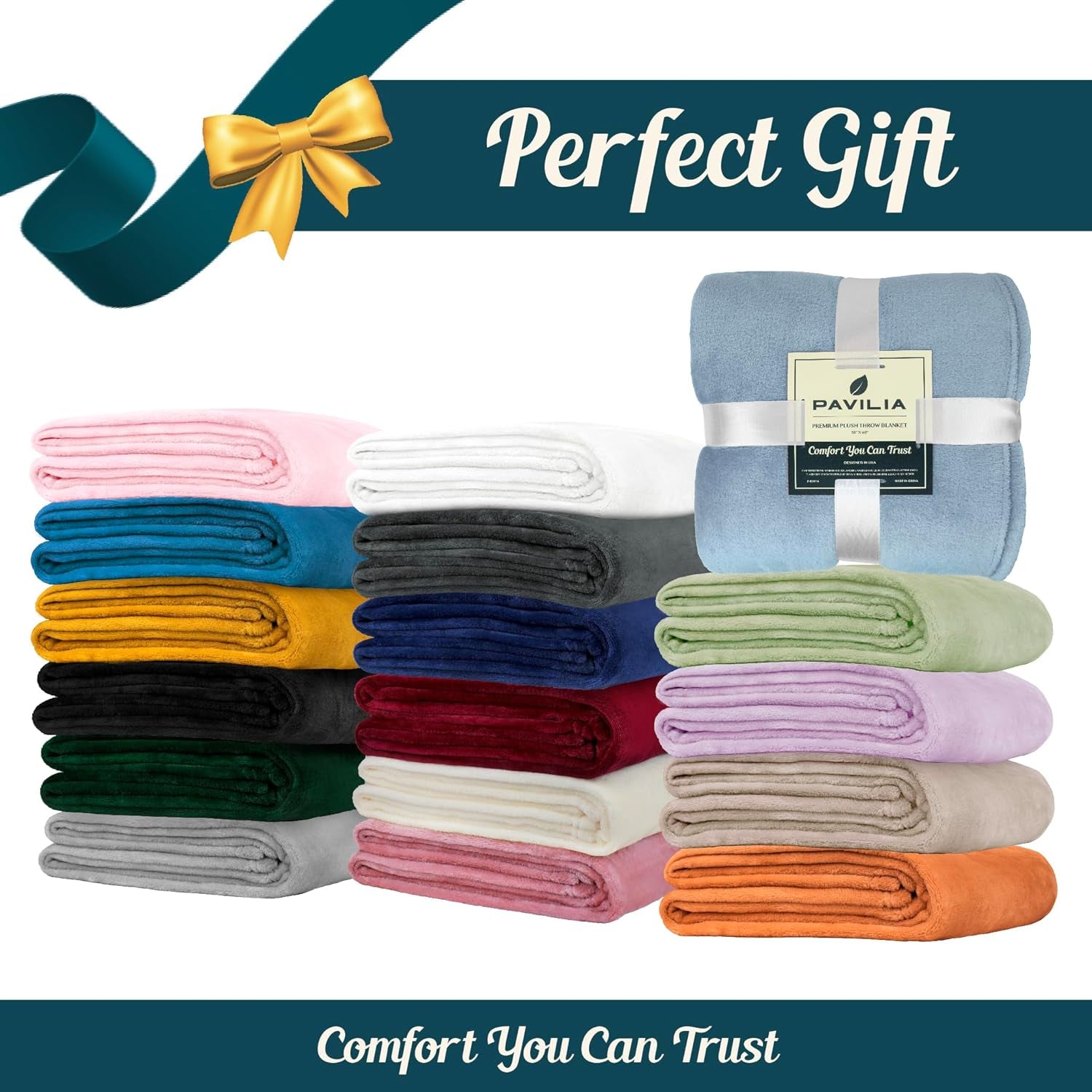 Grey Fleece Throw Blanket for Couch, Dark Charcoal Super Soft Fuzzy Flannel Throw for Sofa, Luxury Plush Microfiber Bed Blanket, Cozy Home Decorative Velvet Gift Blanket, 50X60