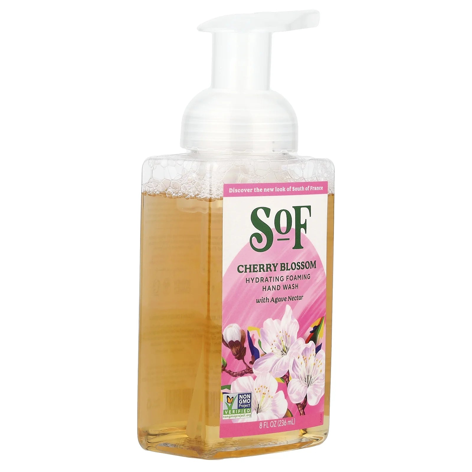 South of France Cherry Blossom Foaming Hand Wash 8 Oz Liquid