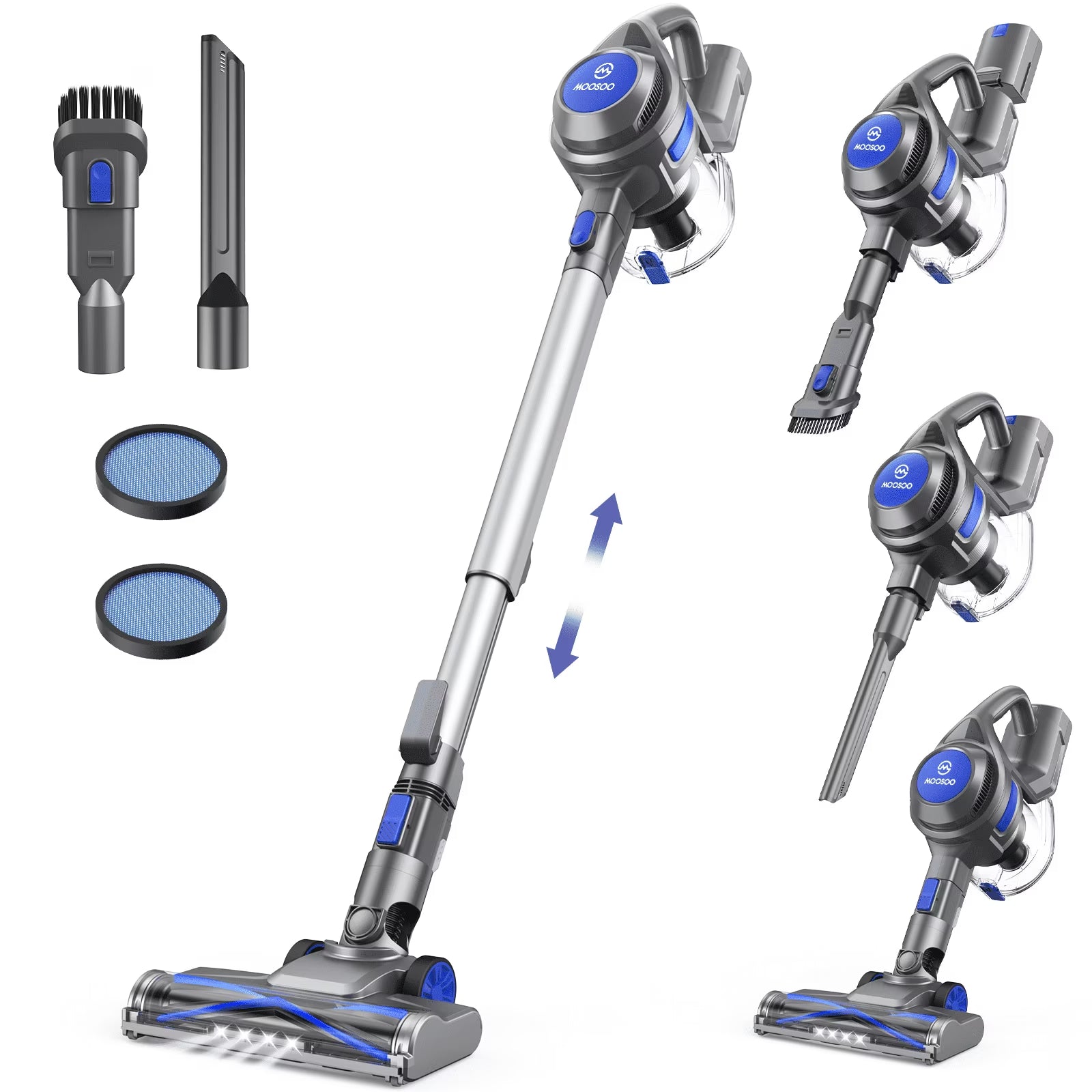 Cordless Stick Vacuum Cleaner Lightweight for Carpet Floor Pet Hair Home XL-618A