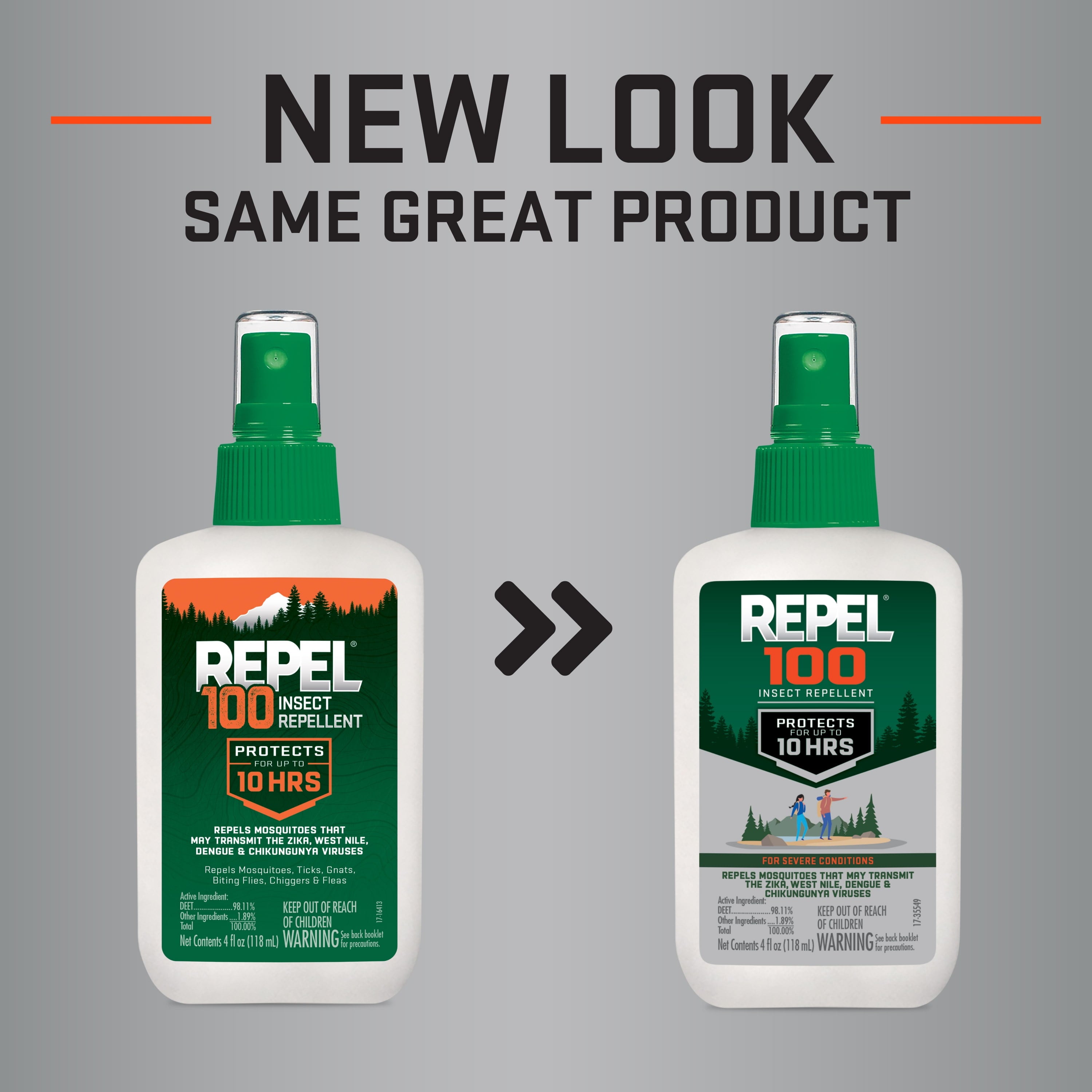 100 Insect lent Pump Spray with DEET, 10-Hour Protection, 4 Ounces