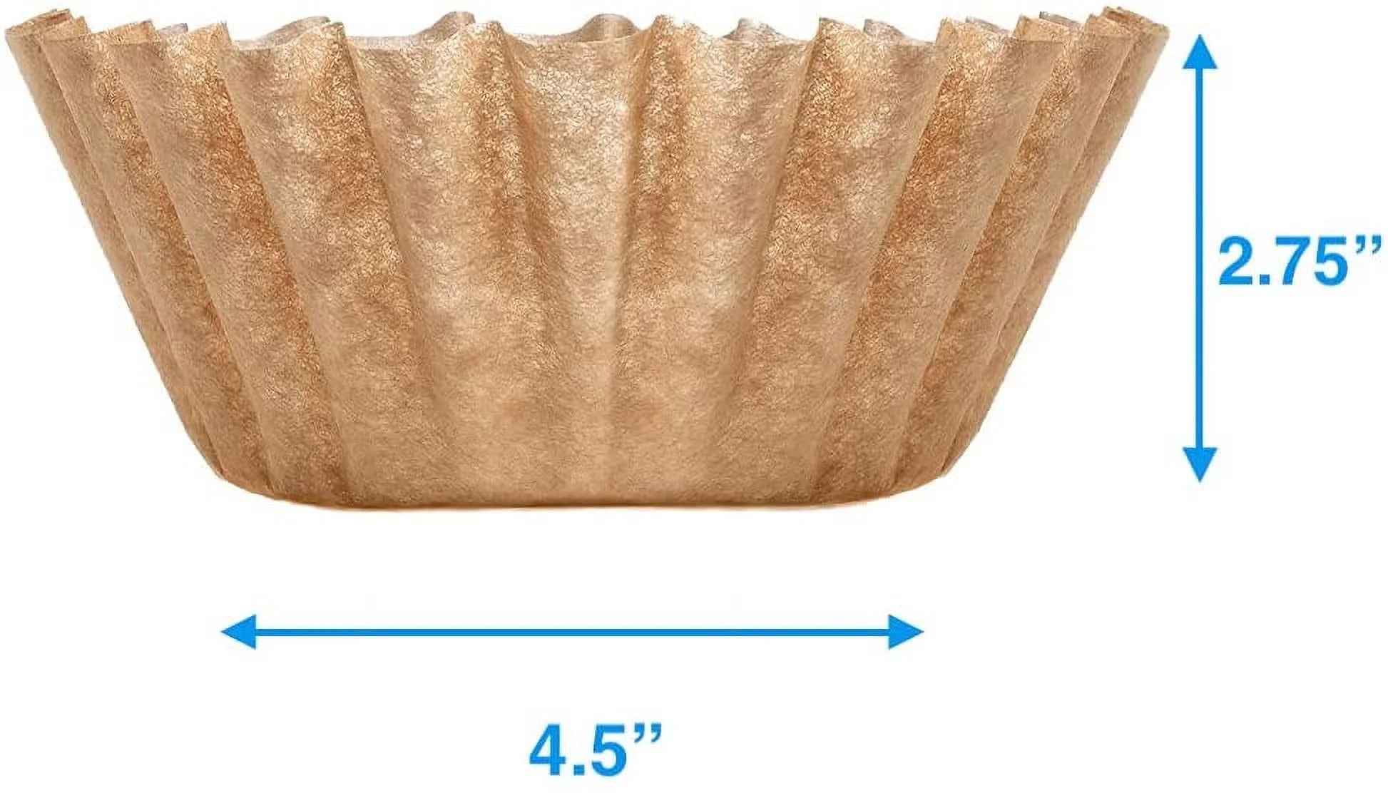 Coffee Filters Natural Unbleached Brown Biodegradable - Extra Large 12, 14, 16 Cup Basket