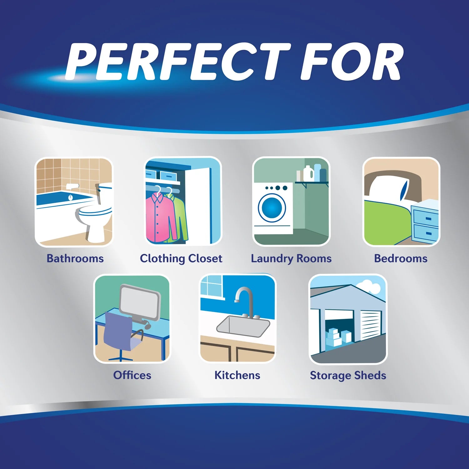 Refillable Moisture Absorber 10.5Oz - Fragrance Free, 1 Pack