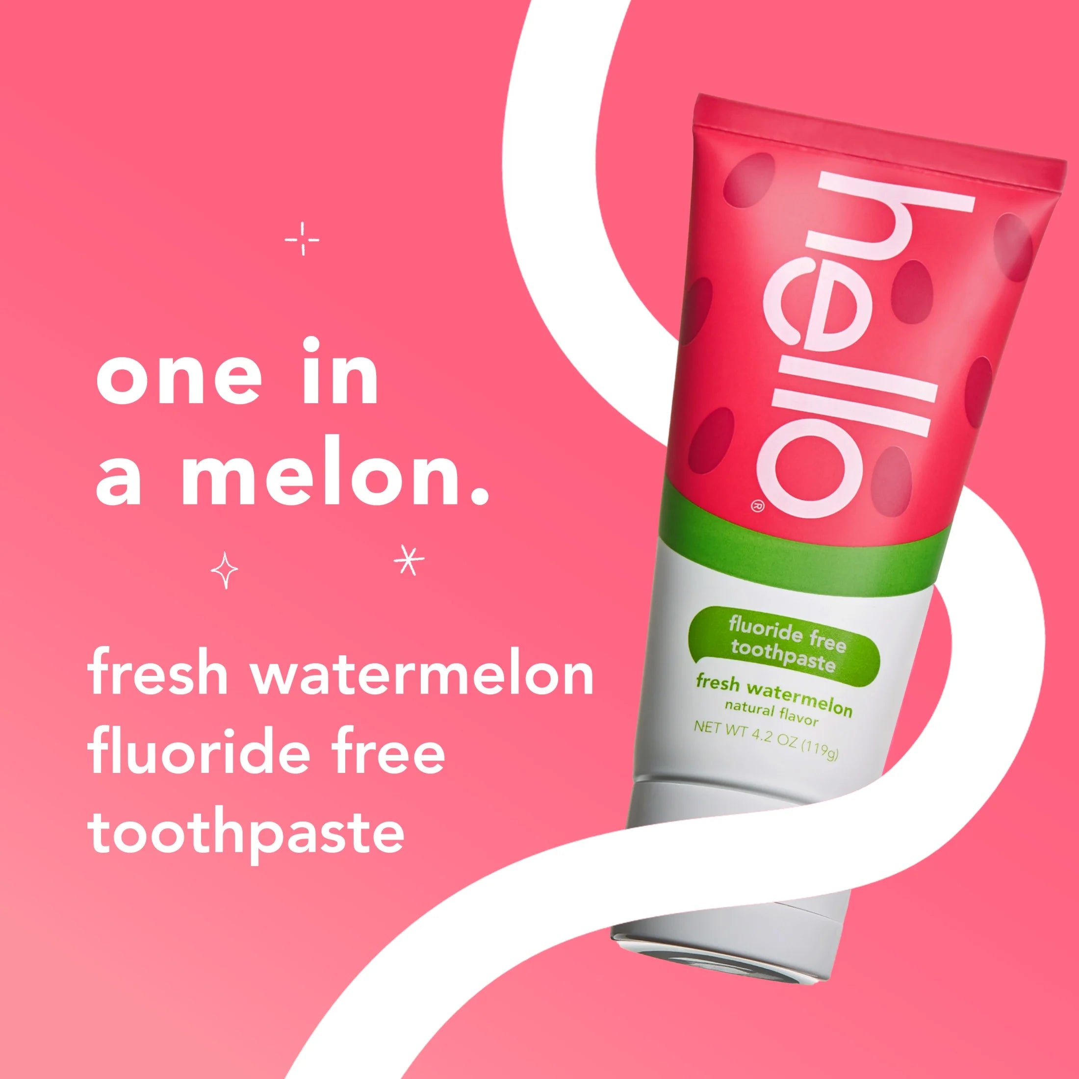 Fresh Watermelon Fluoride Free Kids Toothpaste, 4.2 Oz Tube