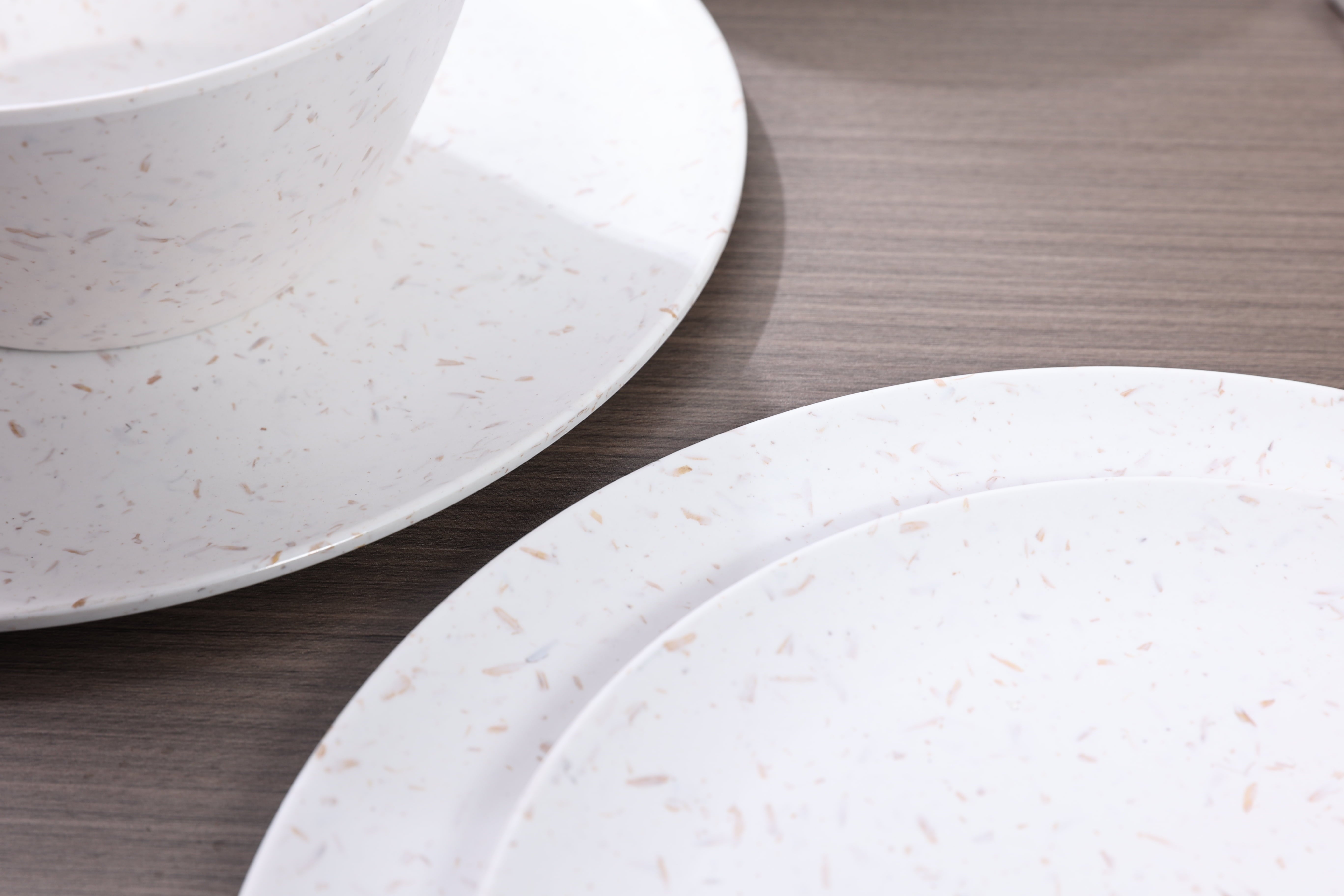 6Pcs Wheat Straw Dinnerware Set - Lightweight & Reusable Plates and Bowls Set - Dishwasher Safe for Outdoor Camping, RV (6Pcs 10Inch Plates)