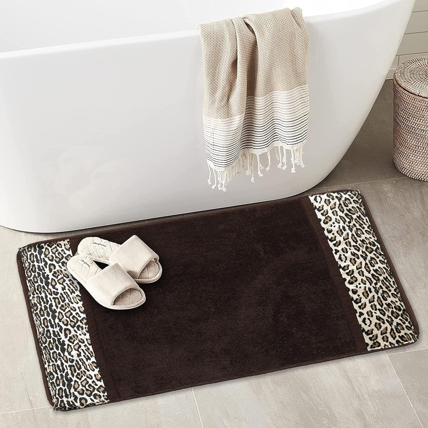 Bath Rug, Jezella Collection, 31" X 21", Animal Print