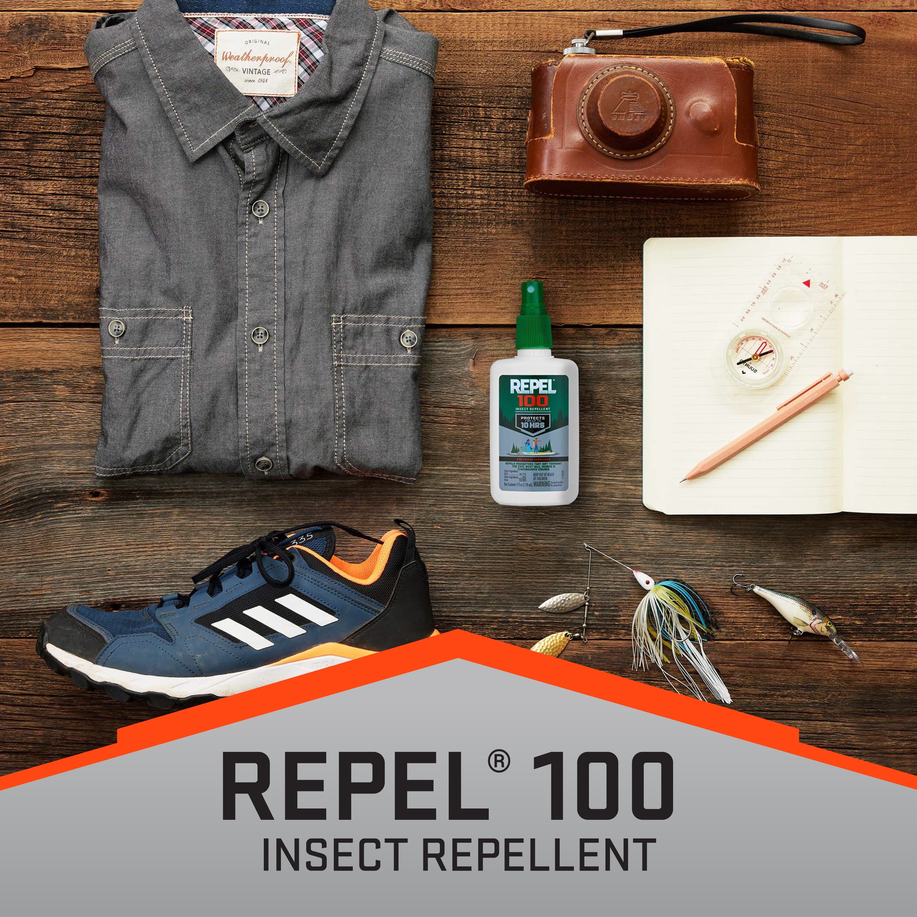 100 Insect lent Pump Spray with DEET, 10-Hour Protection, 4 Ounces