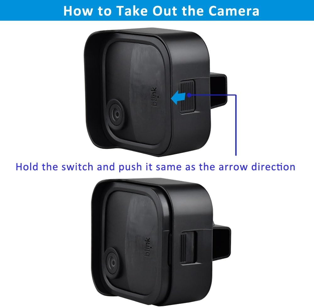 All New Blink Outdoor Camera Mount Bracket Compatible with Blink Outdoor 4Th Gen Camera,Weatherproof Protective Housing and 360 Degree Adjustable Mount (Blink Camera Not Include) 3PACK