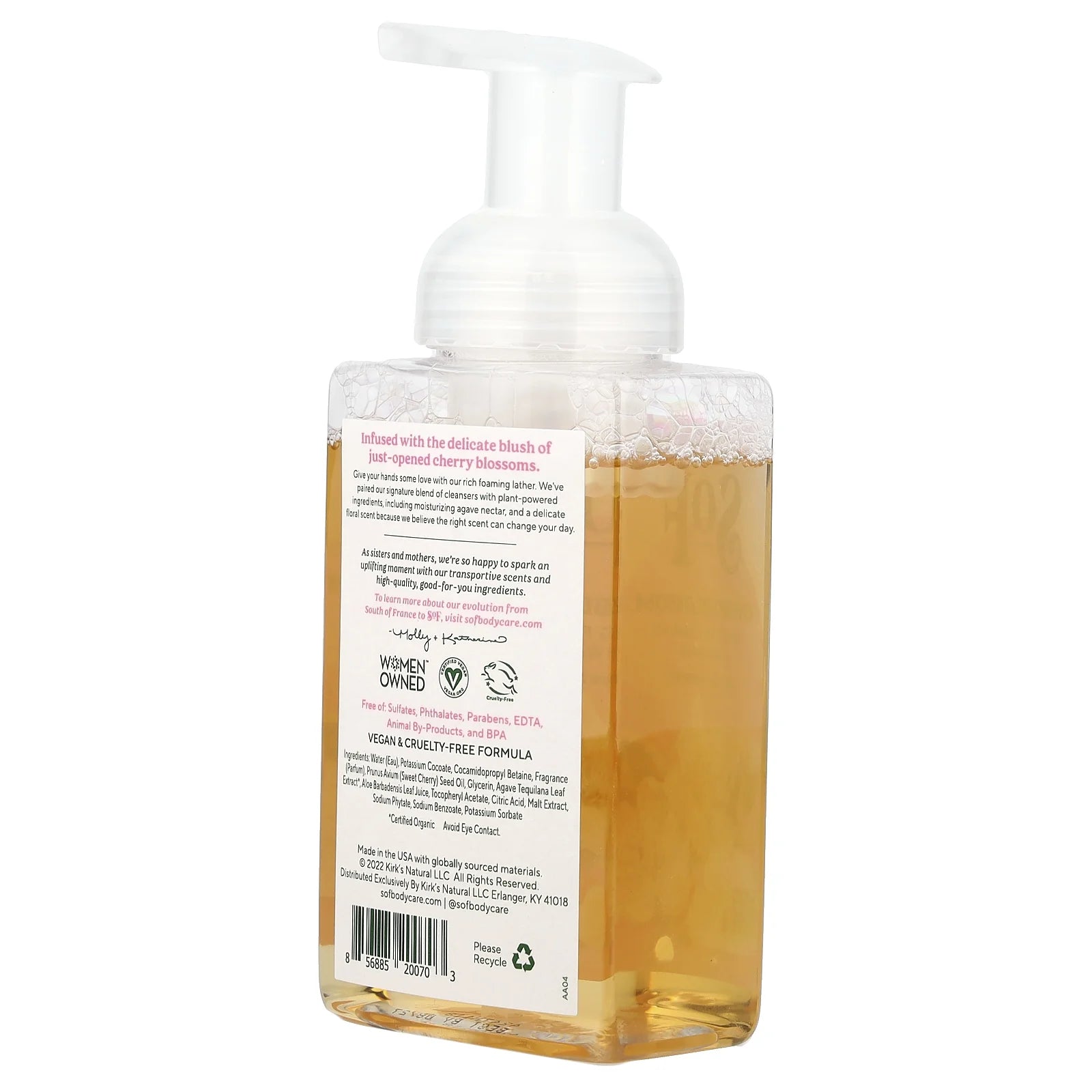 South of France Cherry Blossom Foaming Hand Wash 8 Oz Liquid