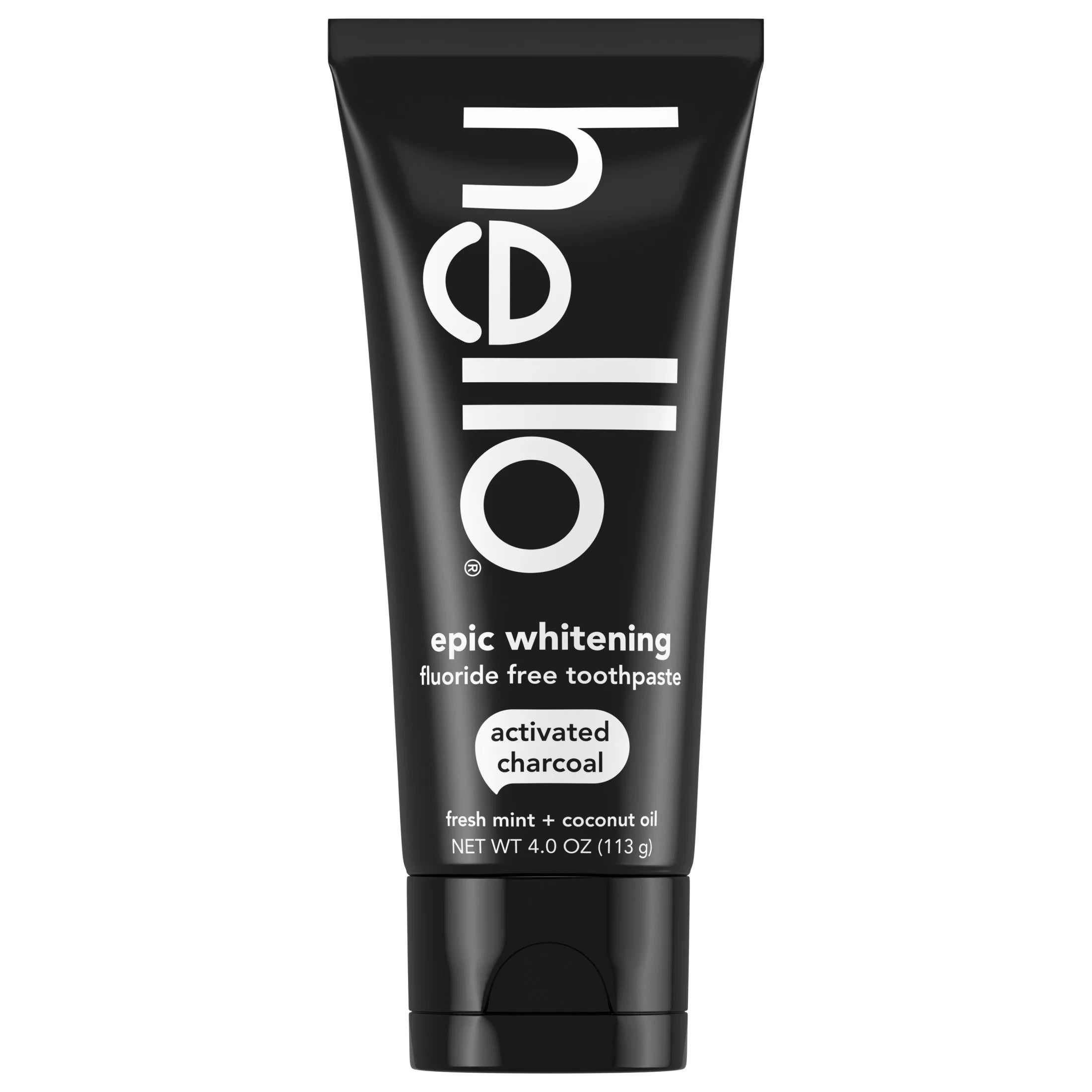 Epic Whitening Charcoal Fluoride Free Toothpaste, Fresh Mint, 4.0 Oz Tube