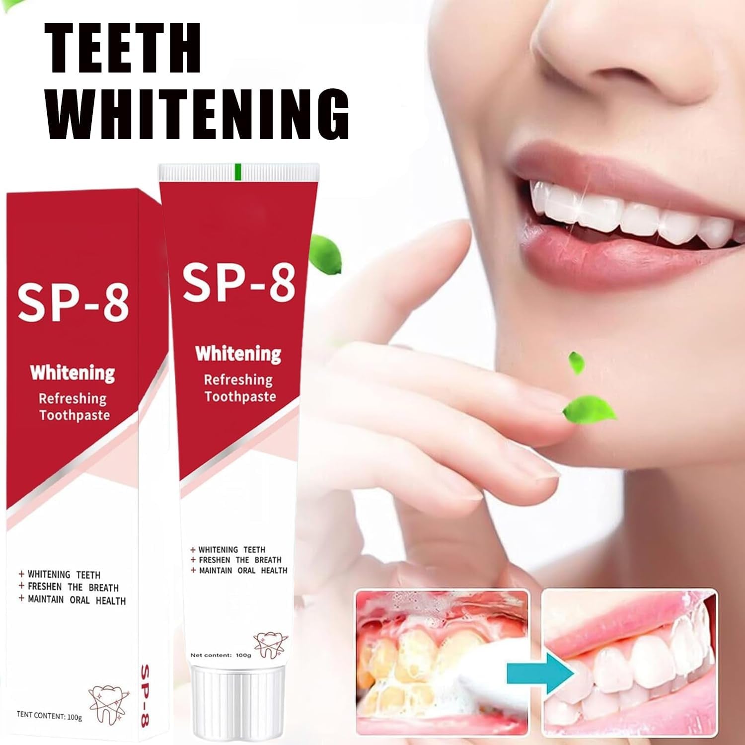 SP-8 Probiotic Toothpaste,Super Probioticsp-8 Toothpaste,Sp8 Ultra Whitening Toothpastes,Sp 8 Toothpastes Fresh Breath,Deep Cleaning Care (1)