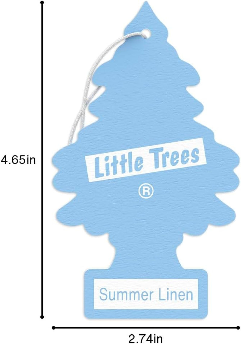 Car Air Freshener | Hanging Tree Provides Long Lasting Scent for Auto and Home | Summer Linen, 24 Air Fresheners