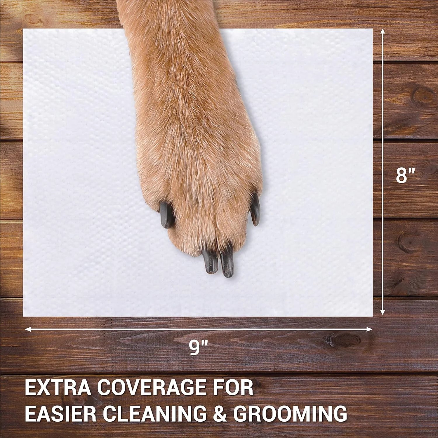 Pet Wipes for Dogs and Cats, Deodorizing Dog Wipes for Paws and Butt (2 Pack)