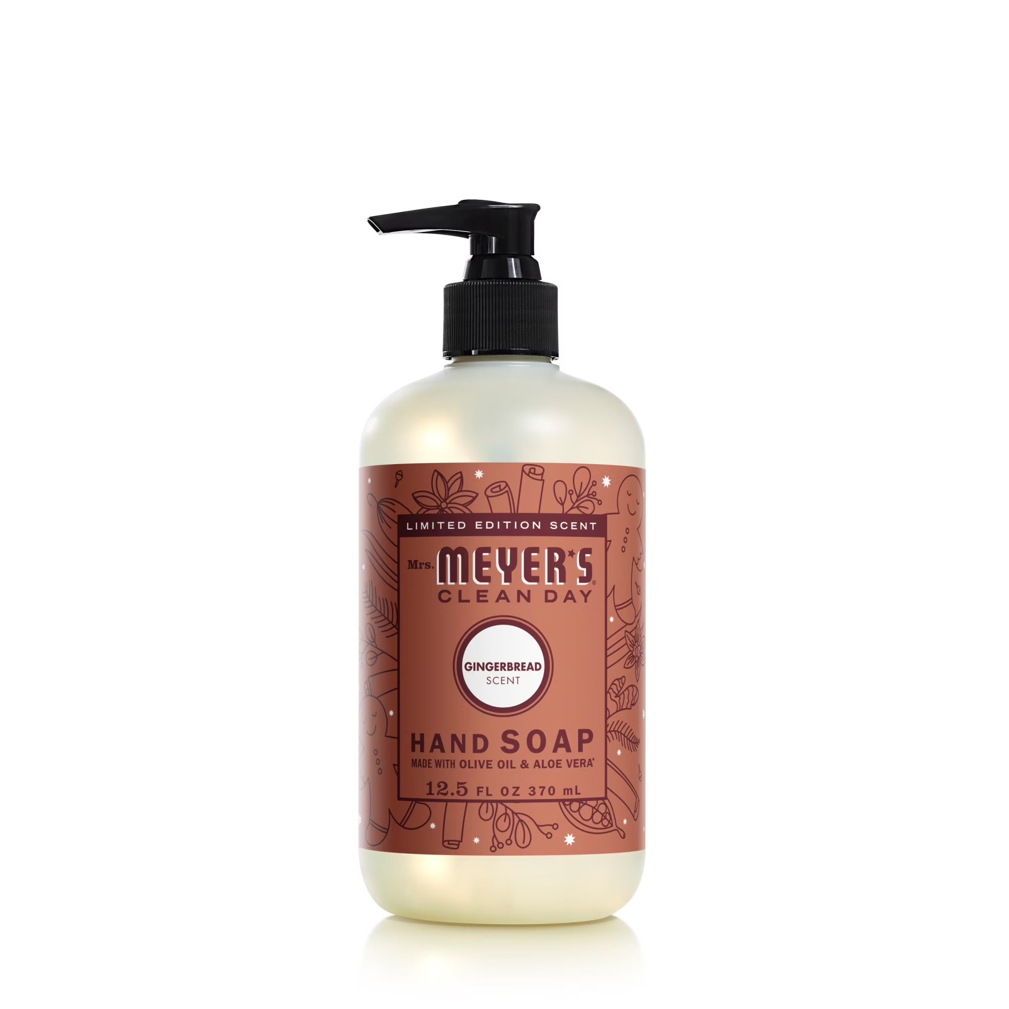 Clean Day Liquid Hand Soap, Limited Edition Gingerbread Scent, 12.5 Ounce Bottle