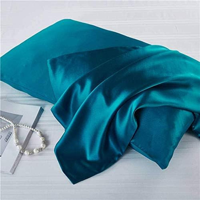 Satin Pillowcase Body Pillow Pillowcase, Cooling Satin Pillowcase for Hair and Skin, Silk Pillowcase Set of 1 - Teal Pillow Case