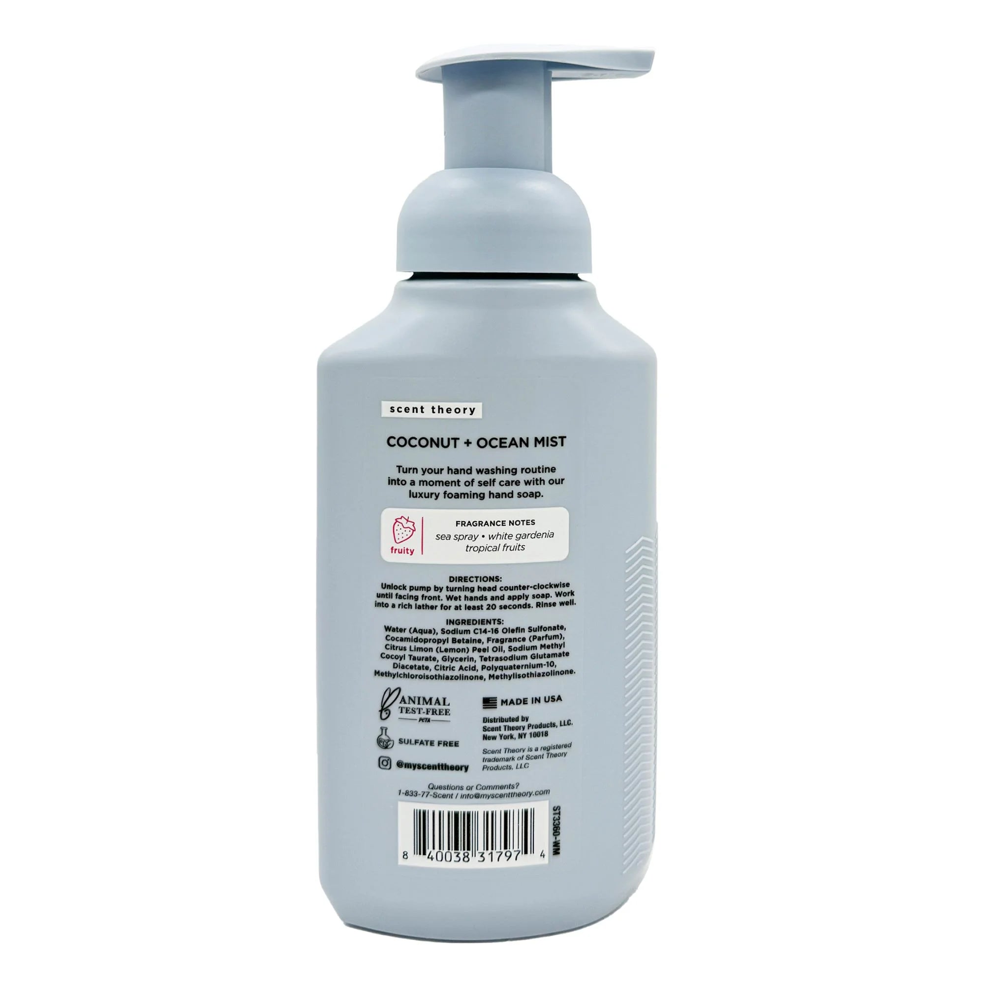 Foaming Hand Soap, Coconut and Ocean Mist, 11 Fl Oz